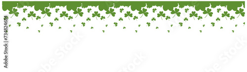 clover background card banner frame card, Paper cut decorations ,border or frame design