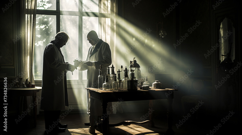 Fototapeta premium scientist working in laboratory