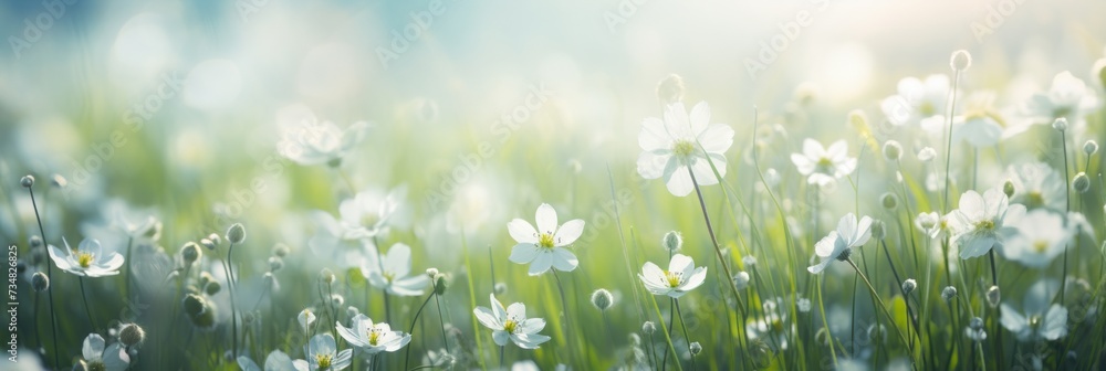 Sunlit Floral Field Sunlit Floral Field