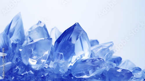 Blue diamond or sapphire photo