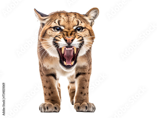 a tiger with its mouth open