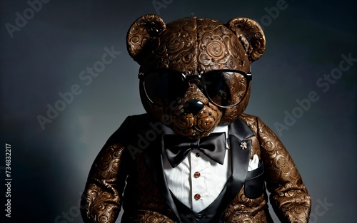 Teddy Bear Couture Exploring Fashionable Trends and Stylish Attire for the Trendsetting Plush Icon ai generated