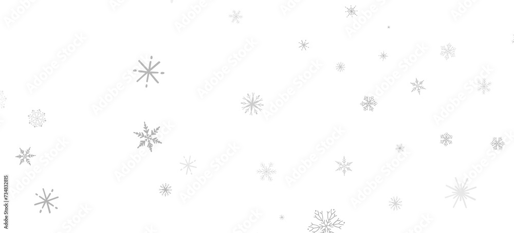 Snowflake Ballet: Exquisite 3D Illustration of Descending Festive Snowflakes in Motion Snowflake Ballet: Exquisite 3D Illustration of Descending Festive Snowflakes in Motion