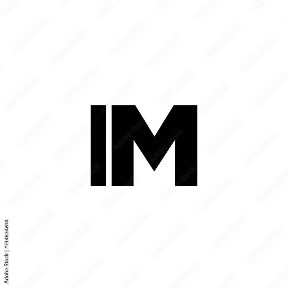 Letter I and M, IM logo design template. Minimal monogram initial based logotype. Letter I and M, IM logo design template. Minimal monogram initial based logotype.