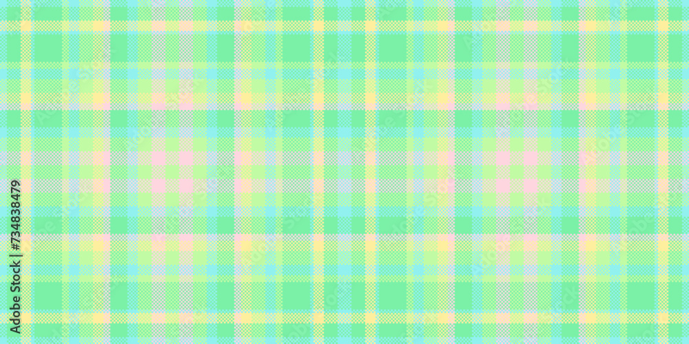 Down texture vector textile, stitched seamless tartan check. Cosy background fabric plaid pattern in green and teal colors. Down texture vector textile, stitched seamless tartan check. Cosy background fabric plaid pattern in green and teal colors.