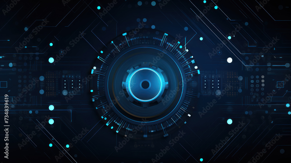 Abstract techno gear background with geometric colorful gear wheels. Space for gear text. Vector gears modern mechanism industrial . Technology gears