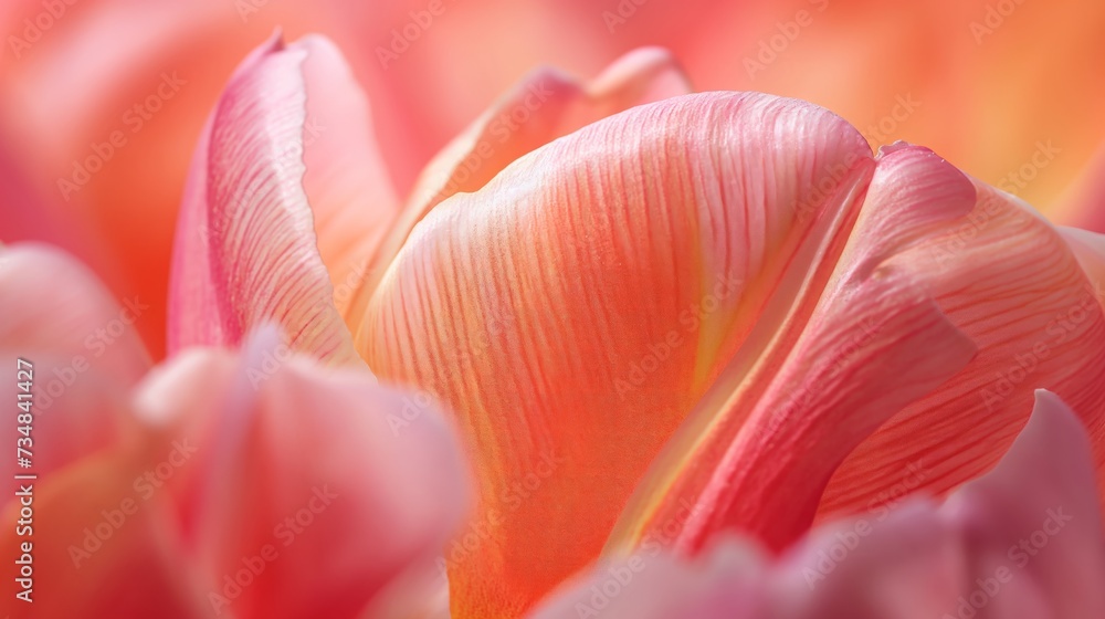 Tender tulip flower. Generative AI Tender tulip flower. Generative AI