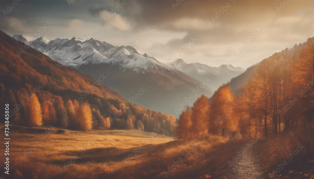Autumn Reverie: Mountain Beauty in Fall's Splendor