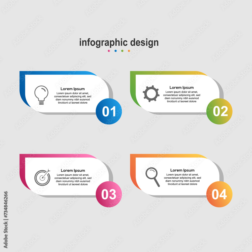 Infographic design modern design business