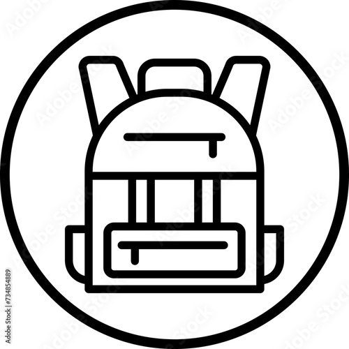 Backpack Icon Style