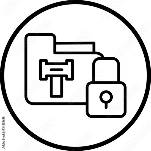 Gdpr Lawsuit Icon Style