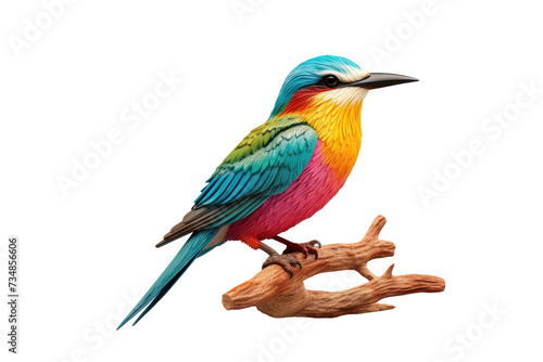 Realistic Bird Figures for Kids Isolated On Transparent Background