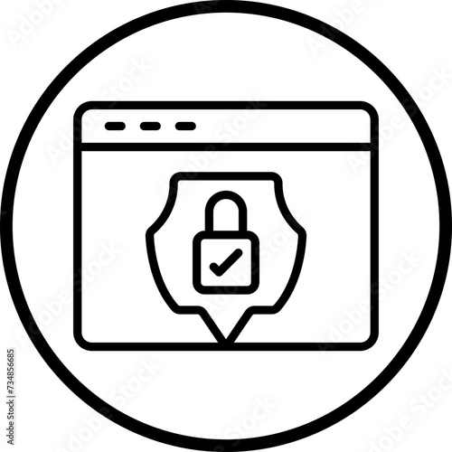 Online Privacy Icon Style