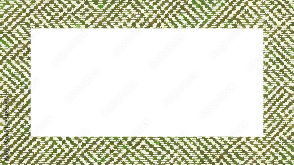 photo frame with camo pattern. Isolated on white background.