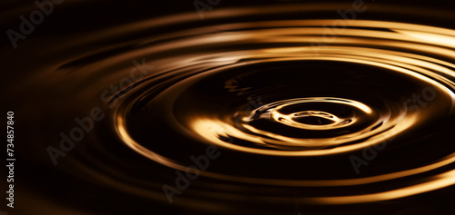 Chocolate splash. Liquid waves, abstract background. soft focus
