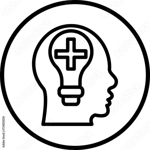 Positive Thinking Icon Style