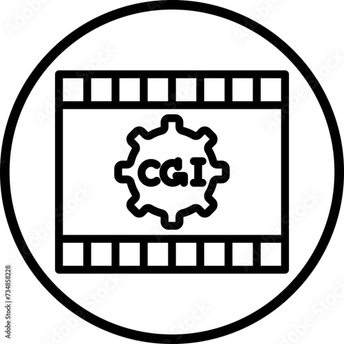 CGI Film Icon Style