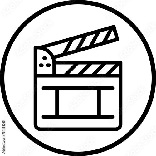Clapperboard Icon Style