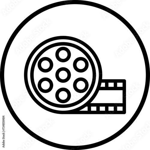 Film Reel Icon Style