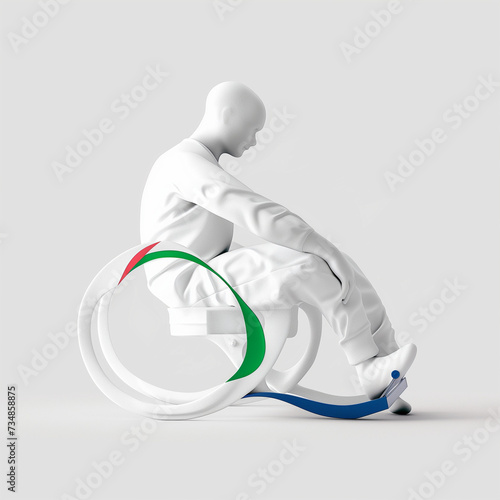 A symbol representing the paralympics photo
