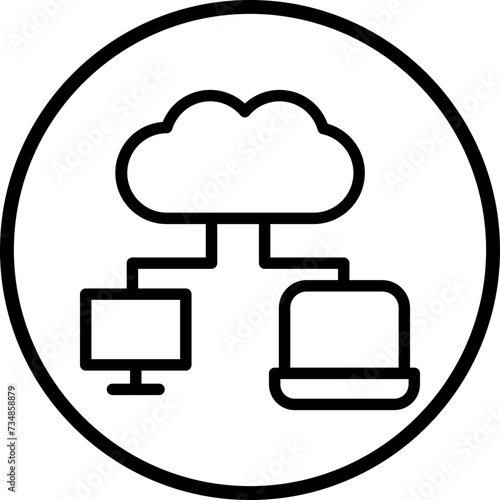 Cloud Storage Icon Style
