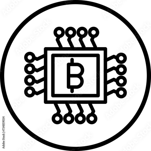 Mining Farm Icon Style