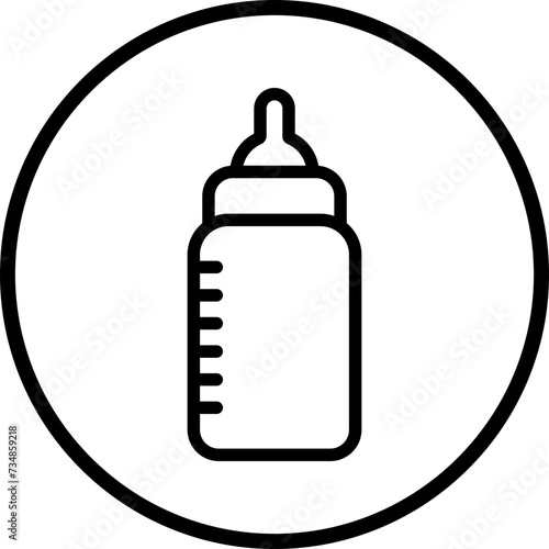 Milk Bottle Icon Style