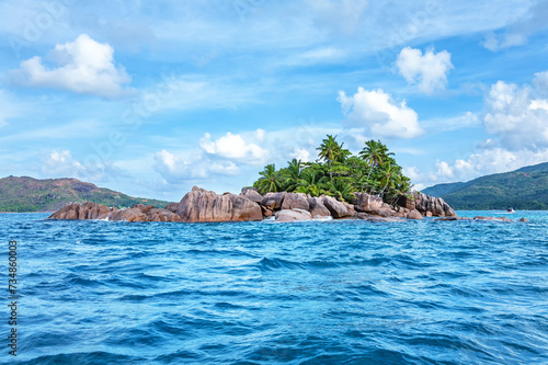 Island St. Pierre near Island Praslin, Indian Ocean, Republic of Seychelles.