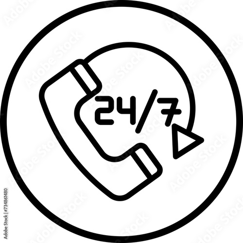 24H Support Icon Style