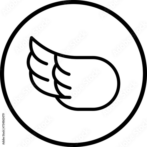 Left Wing Icon Style