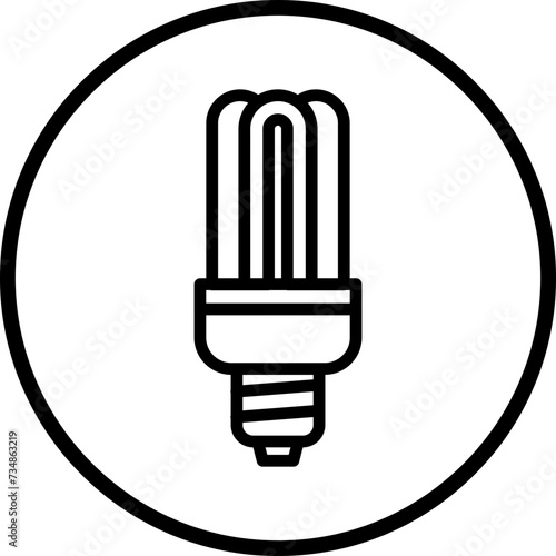 Fluorescent Lamp Icon Style
