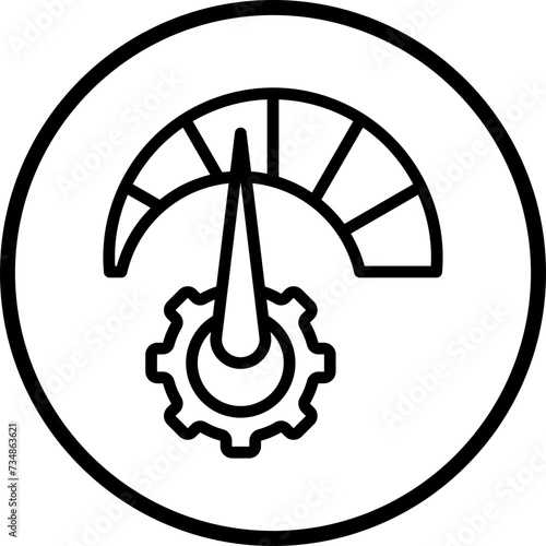 Overall Equipment Effectiveness Icon Style photo