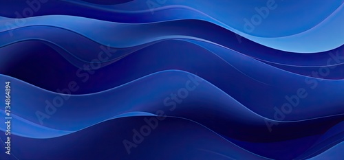 A blue abstract background with wavy lines