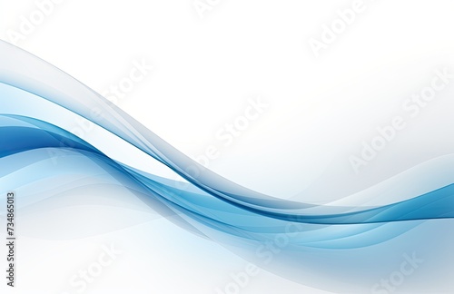 An abstract light blue wave design with space for text or image