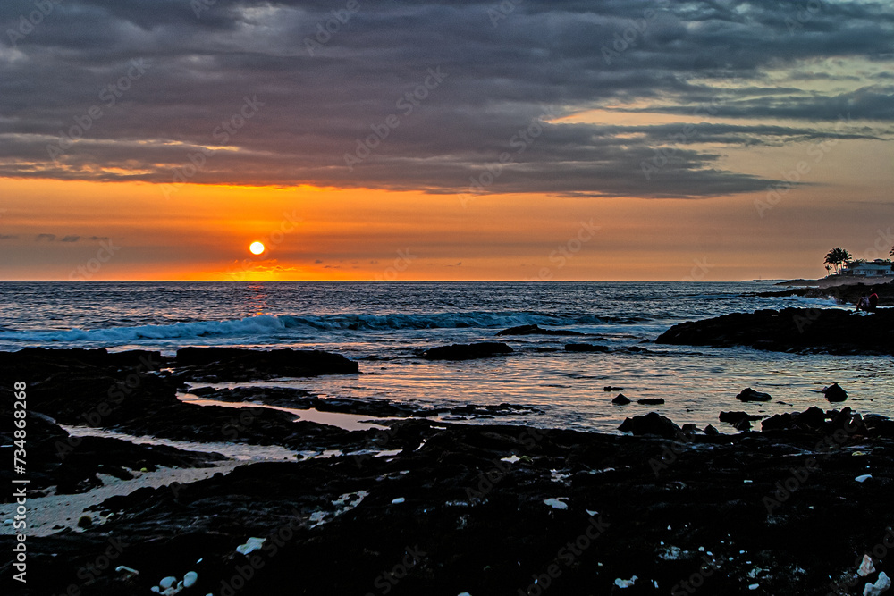 Fototapeta premium Big Island of Hawaii, sunset