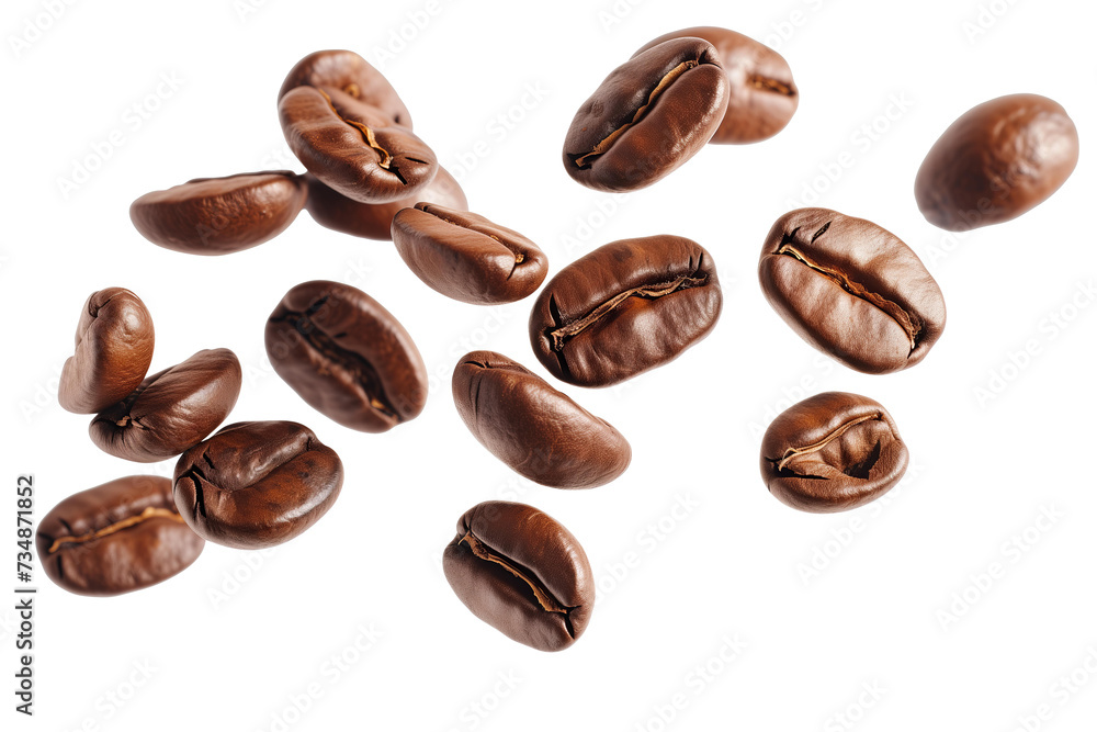flying coffee beans macro closeup isolated on transparent background
flying coffee beans macro closeup isolated on transparent background