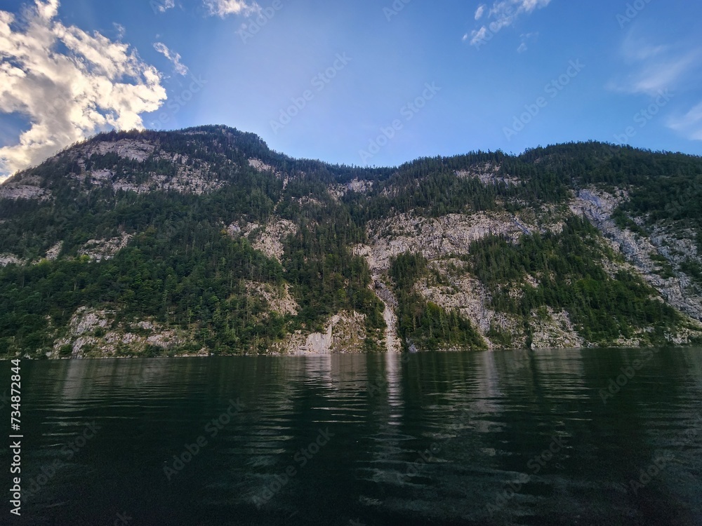Königssee lake with mountains view Königssee lake with mountains view