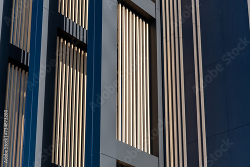 Wall background of a modern glass building