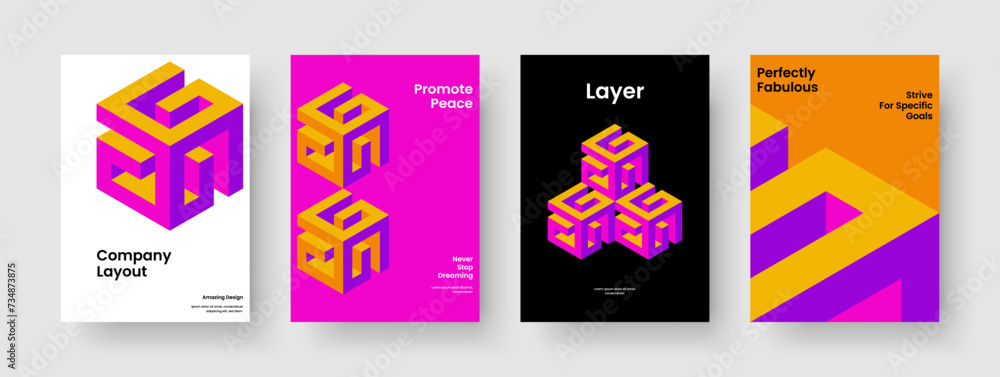 Geometric Flyer Layout. Creative Report Design. Modern Poster Template. Banner. Brochure. Business Presentation. Book Cover. Background. Journal. Newsletter. Pamphlet. Advertising. Catalog. Leaflet