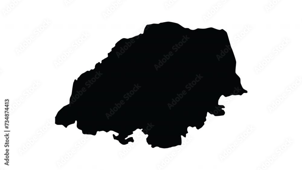 animation that forms a map of Polokwane in south africa animation that forms a map of Polokwane in south africa