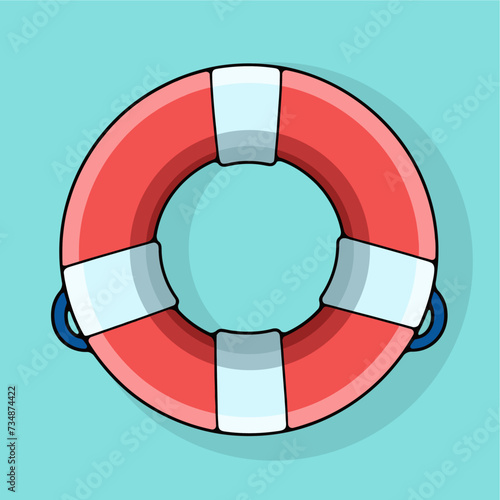 the lifebuoy illustration icon vector