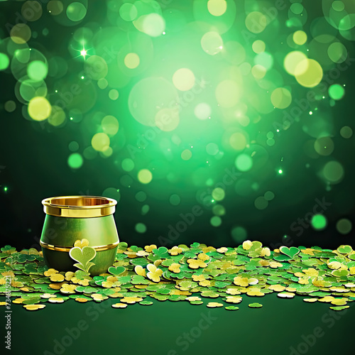 Saint Patrick Day Banner with Copy Space in Vector Style