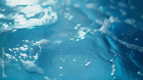 surface of blue swimming pool,background of water in swimming pool. : Generative AI