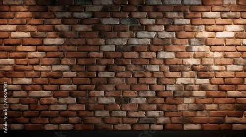 AI generated illustration of a red brick wall