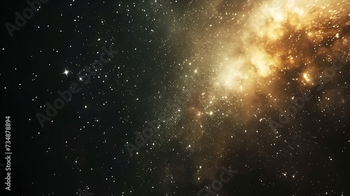 Milky Way and Sars night sky background : Generative AI