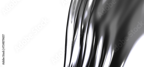 Tableau sur toile Versatile Elegance: Brushed Metal Plate Background Suits Any Concept