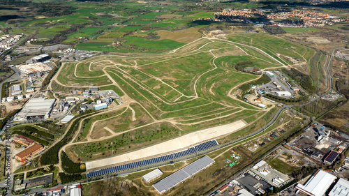 Aerial view of the Malagrotta landfill in the metropolitan city of Rome, Italy.