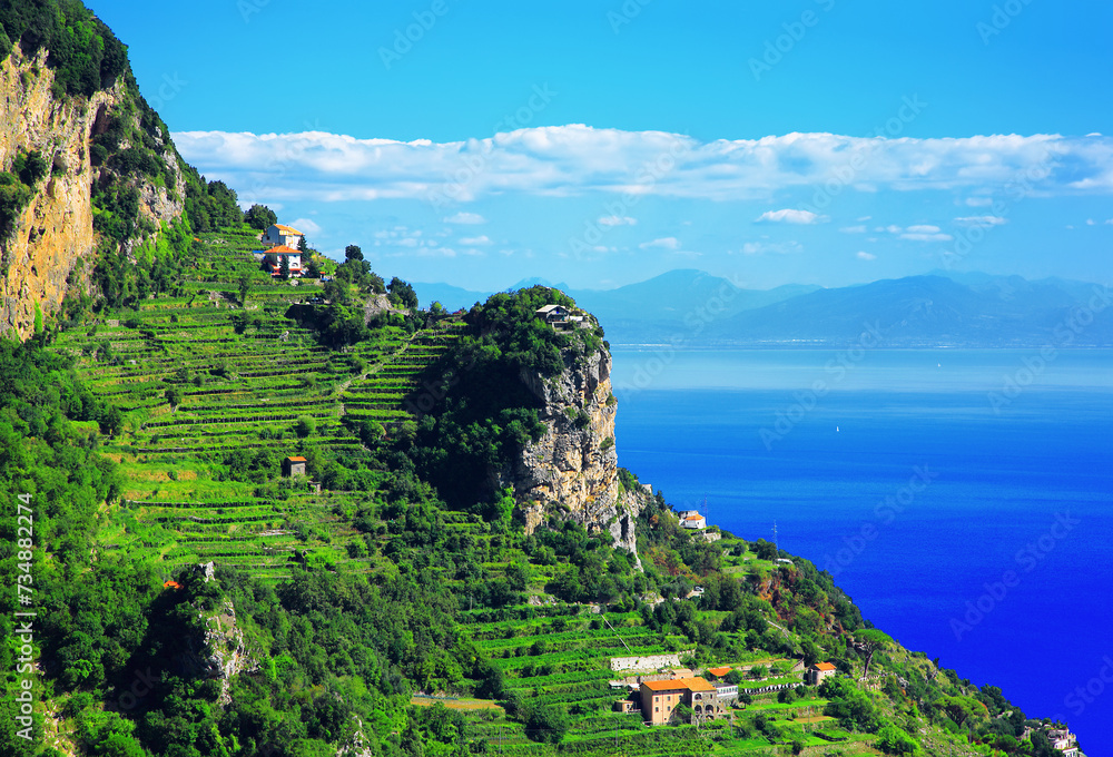 Amalfi Coast, Peninsula of Sorrento, Campania, Italy, Europe.