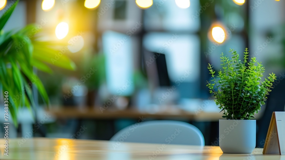 atmosphere around office blur background with bokeh : Generative AI atmosphere around office blur background with bokeh : Generative AI