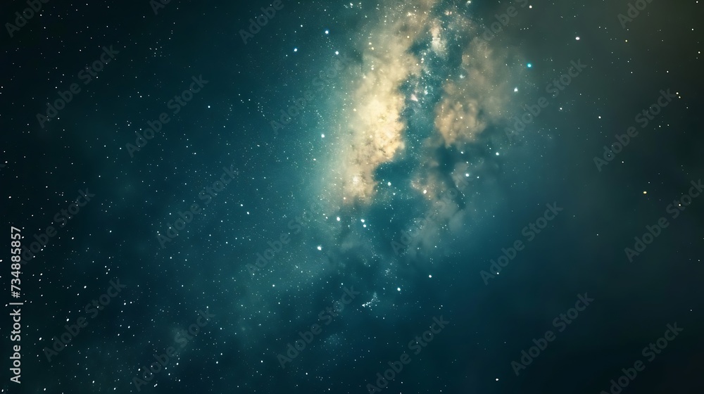 Fototapeta premium Milky Way and Sars night sky background : Generative AI